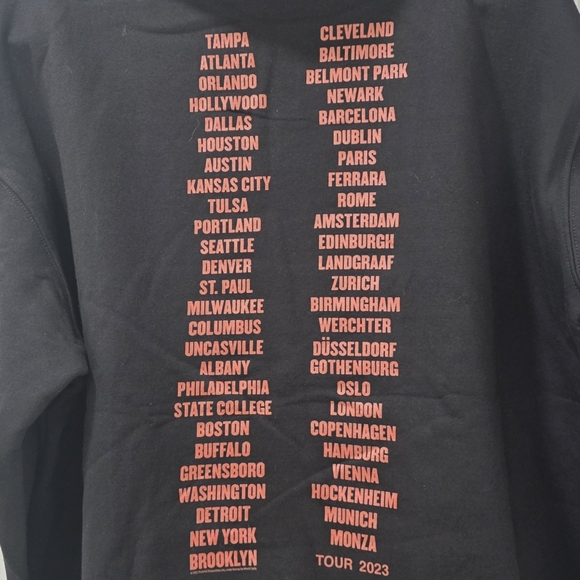 Bruce Springsteen & E Street Band 2023 Concert Tour Black Pullover Hoodie Sz 2X - Picture 8 of 11